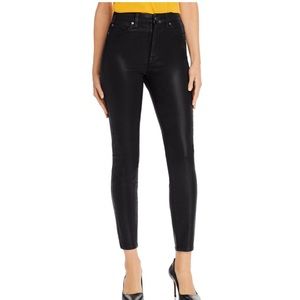 7 For All Mankind - Black Coated Jeans